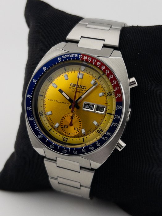 Seiko - Pepsi pogue "Yellow dial" - 6139-6002 - Mænd - 1970-1979