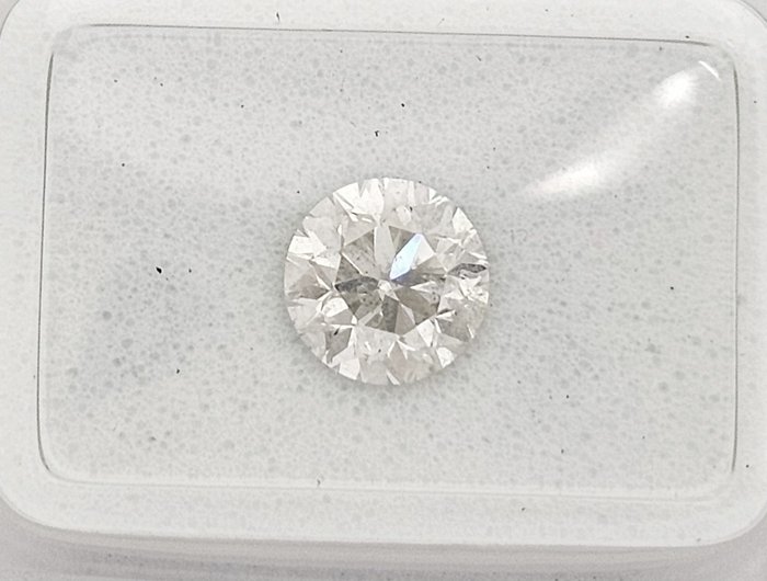 1 pcs Diamant  (Natur)  - 1.00 ct - Rund - G - SI2 - Gemewizard Gemological Laboratory (GWLab)