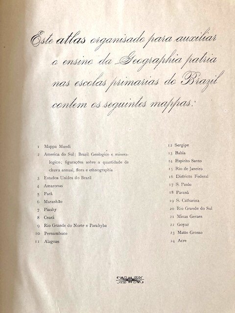 Teodoro Sampaio - Atlas dos Estados Unidos do Brazil - 1908