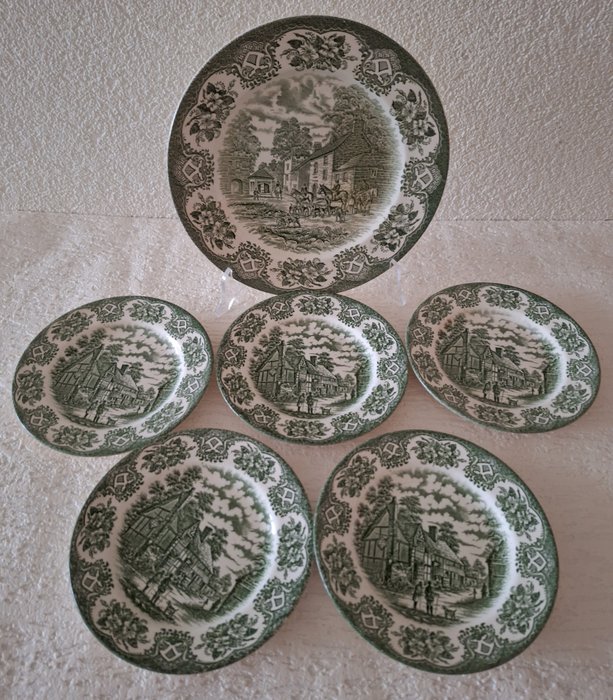 English Ironstone Tableware - Middagstallerken (6) - Jernsten