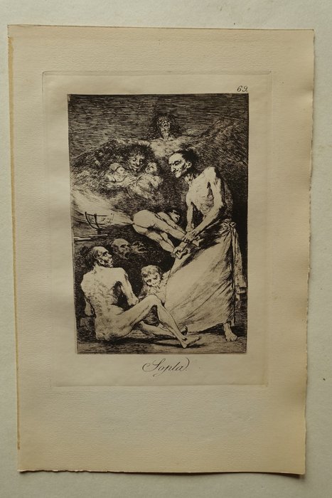 Francisco José De Goya y Lucientes (1746-1828) after - Sopla (Es bläst) Blatt #69