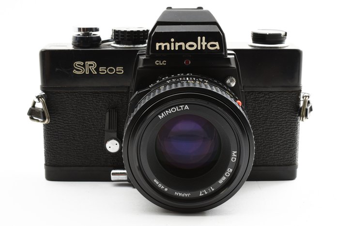 Minolta SR505 Black + MD 17/50mm | Reflekskamera med enkelt linse (SLR)