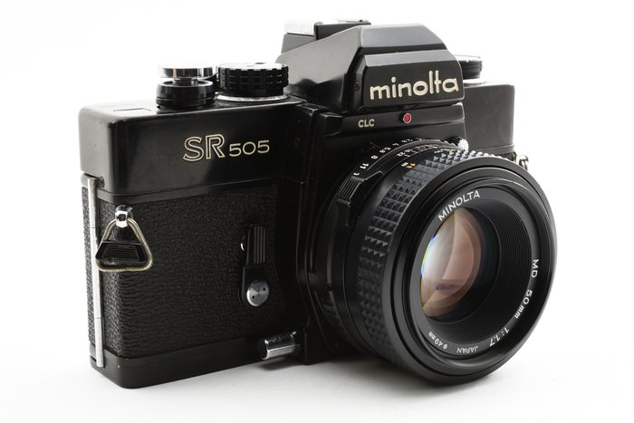 Minolta SR505 Black + MD 17/50mm | Reflekskamera med enkelt linse (SLR)