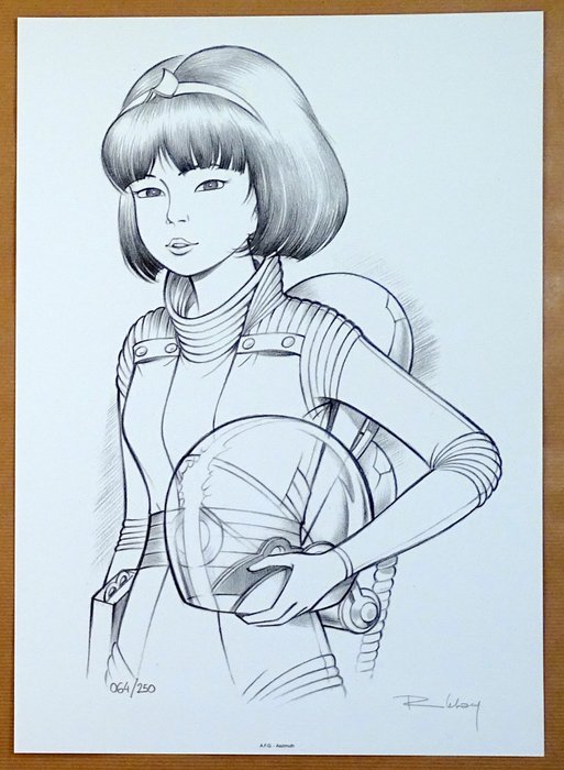 Leloup, Roger - 1 Offset Print - Yoko Tsuno - Aazimuth