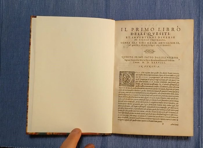 Niccolò Tartaglia - Dei quesiti et invenzioni diverse - 1562