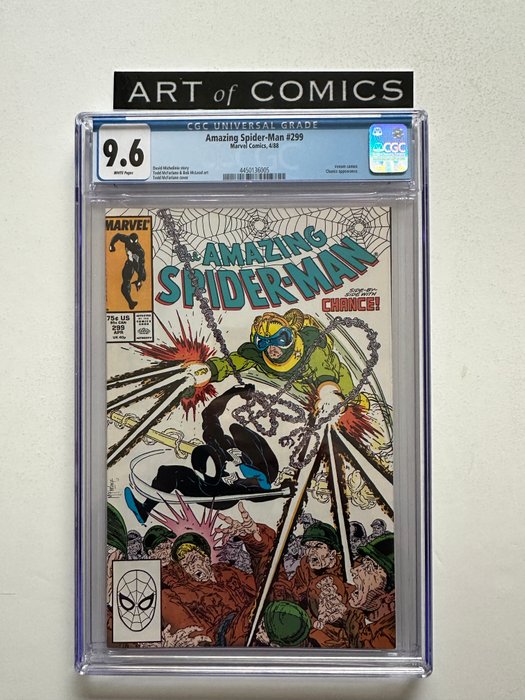 Amazing Spider-Man #299 - Actual 1st Appearance / Cameo of Venom - CGC Graded 9.6 - 1 Graded comic - Første udgave - 1988