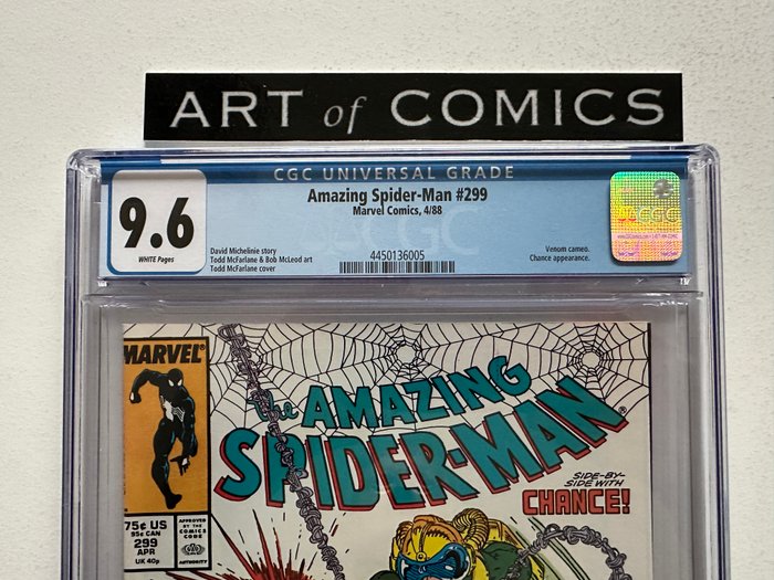 Amazing Spider-Man #299 - Actual 1st Appearance / Cameo of Venom - CGC Graded 9.6 - 1 Graded comic - Første udgave - 1988