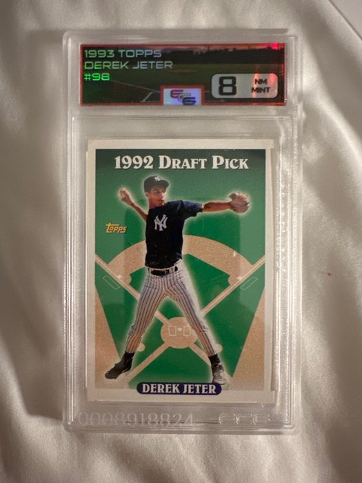 1992/93 Topps MLB Draft Picks Derek Jeter #98 Rookie - 1 Card - Glimrende (EX)