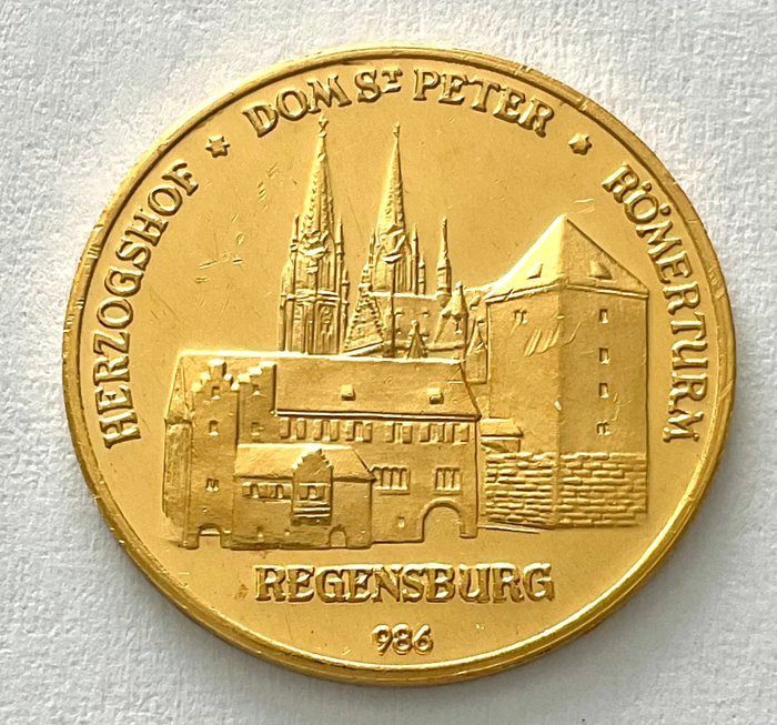 Tyskland. 1965 - Goldmedaille Regensburg - 3,45 g .986