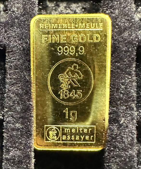 1 gram - Guld 999 - Heimerle + Meule, Germany  (Ingen mindstepris)