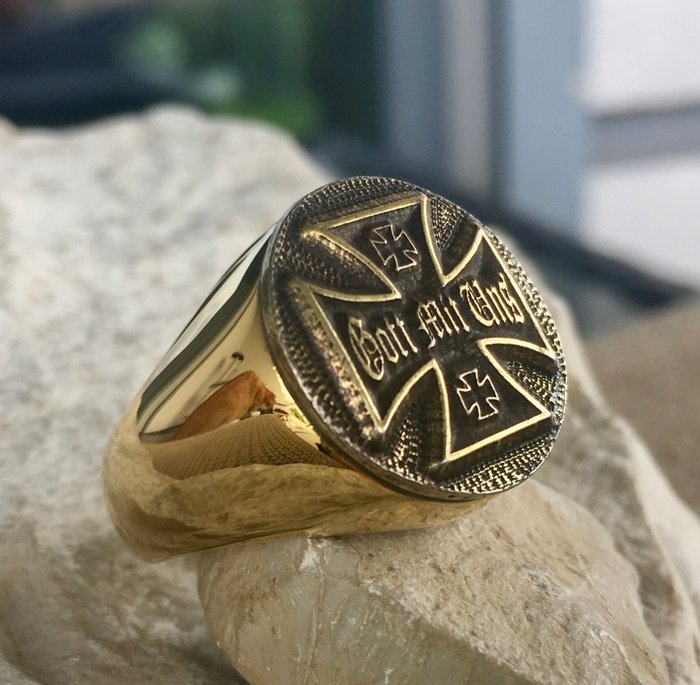 Inglourious Basterds Iron Cross Tarantino 24kt forgyldt - Ring