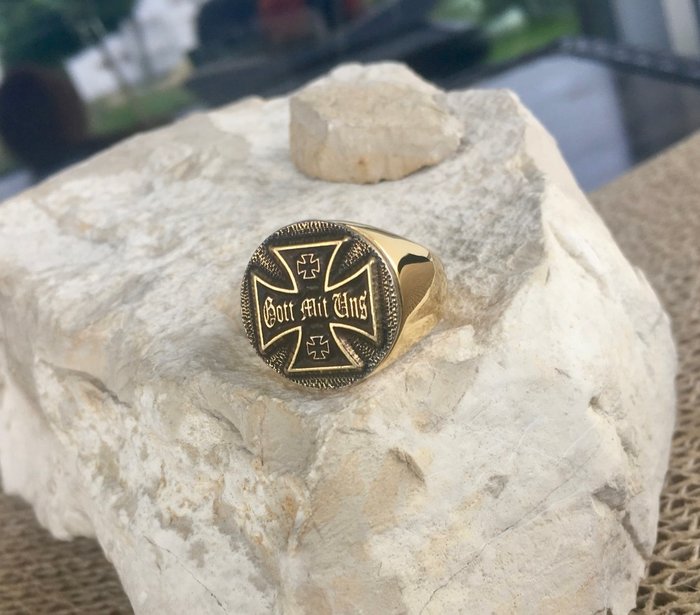 Inglourious Basterds Iron Cross Tarantino 24kt forgyldt - Ring