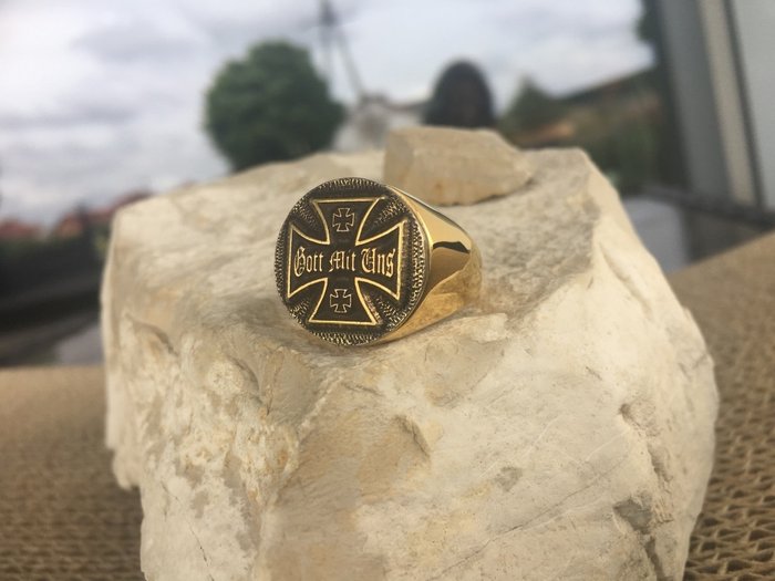 Inglourious Basterds Iron Cross Tarantino 24kt forgyldt - Ring