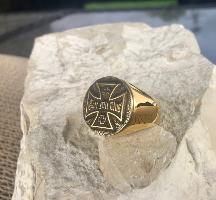 Inglourious Basterds Iron Cross Tarantino 24kt forgyldt - Ring