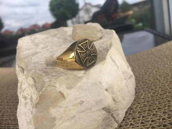 Inglourious Basterds Iron Cross Tarantino 24kt forgyldt - Ring