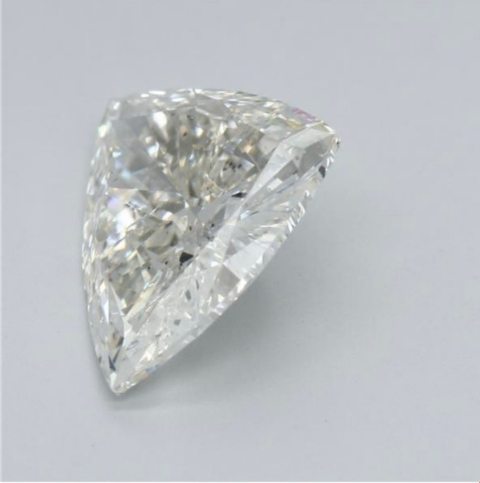 1 pcs Diamant  (Natur)  - 3.24 ct - Trekant - J - SI2 - International Gemological Institute (IGI)