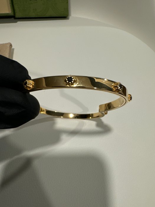 Gucci - Armbånd - 18 kraat Gulguld -  5.60ct. tw. Diamant (Natur)  - Gucci GG Løber 7MM