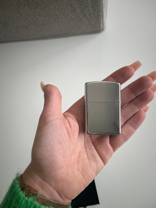 Zippo - Lighter - Messing, Sølv