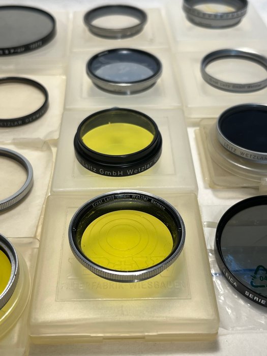 Leica, Leitz Collectie filters 20 stuks, voor verzameling Kameralinse