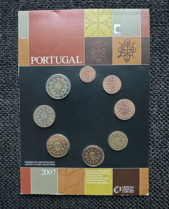 Portugal. Year Set (BU) 2007  (Ingen mindstepris)