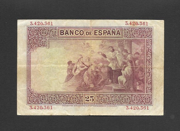 Spanien. - 1 X 25  and 1 X 50 Pesetas 1926-1951  (Ingen mindstepris)