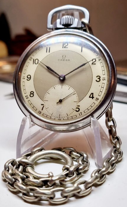 Omega - Omega "Étanche" First Waterproof steel pocket watch CK 1064 - Mænd - 1901-1949