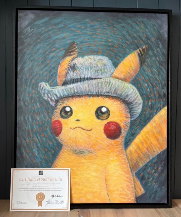 Naoyo Kimura / Van Gogh Museum - Pikachu with Grey Felt Hat