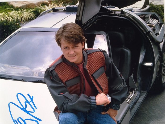 Back to the Future - Part II - Michael J Fox "Marty McFly" - Signed Photo with Beckett COA Official Pix