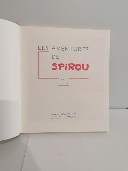 Spirou et Fantasio - Spirou et l'aventure - Fac-simile - C - 1 Album - Begrænset udgave - 2010