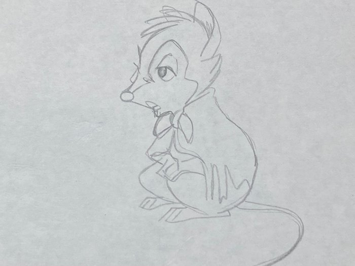 The Secret of NIMH by Don Bluth (1982) - 1 Original animationstegning af Mrs Brisby