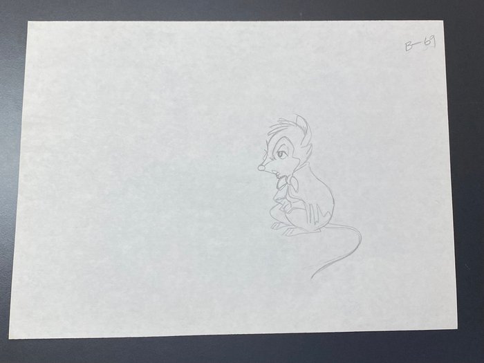 The Secret of NIMH by Don Bluth (1982) - 1 Original animationstegning af Mrs Brisby