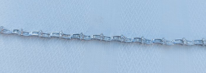 Armbånd - 18 kraat Hvidguld -  3.00ct. tw. Diamant (Natur)  - Diamant