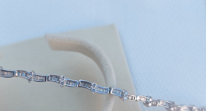 Armbånd - 18 kraat Hvidguld -  3.00ct. tw. Diamant (Natur)  - Diamant