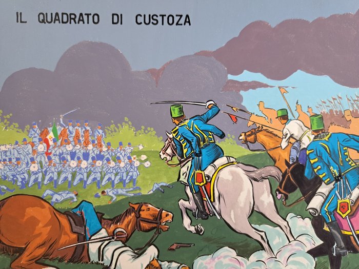 Autore Non Reperito - 6 Original colour drawing - La Terza Guerra d'Indipendenza