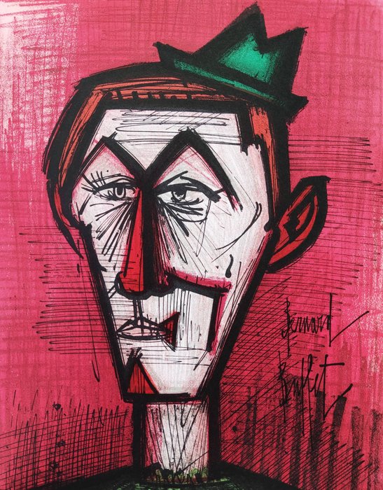 Bernard Buffet (1928-1999) - Le Clown Rouge