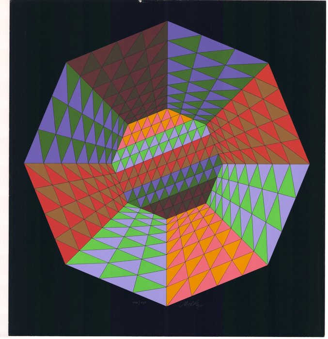 Victor Vasarely (1906-1997) - Heisenberg