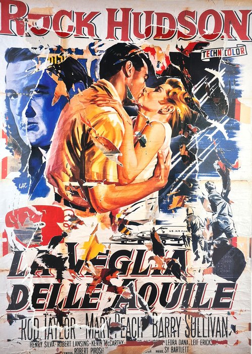 Mimmo Rotella (1918-2006) - La Veglia delle Aquile (A Gathering of Eagles)