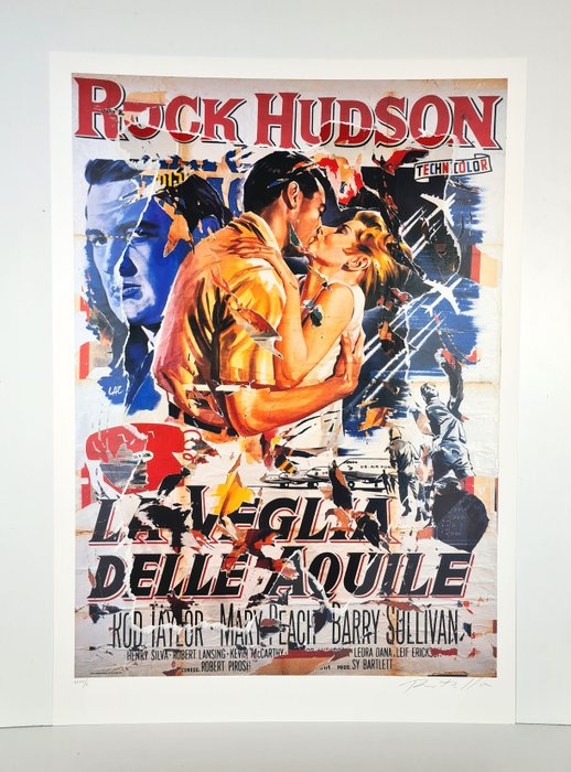 Mimmo Rotella (1918-2006) - La Veglia delle Aquile (A Gathering of Eagles)