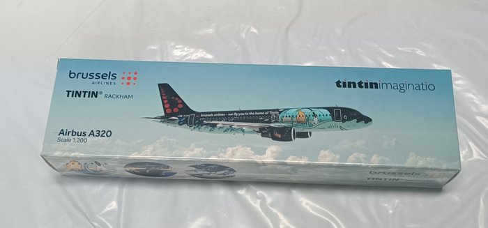 Moulinsart - Tintin - 1 - avion airbus A320 rackam le rouge 1/200 neuf sous scelle