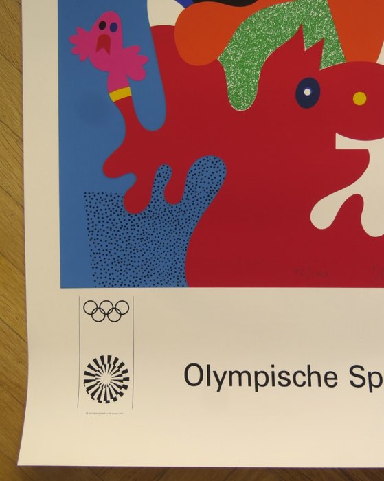 Otmar Alt - Jeux Olympiques de Munich - 1972 - Lithographie signée, numérotée