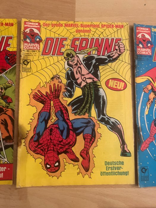 Spiderman - Die Spinne Condor und Marvel Ausgaben - 8 Comic - Første udgave