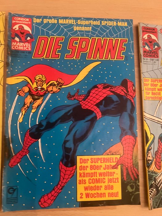 Spiderman - Die Spinne Condor und Marvel Ausgaben - 8 Comic - Første udgave