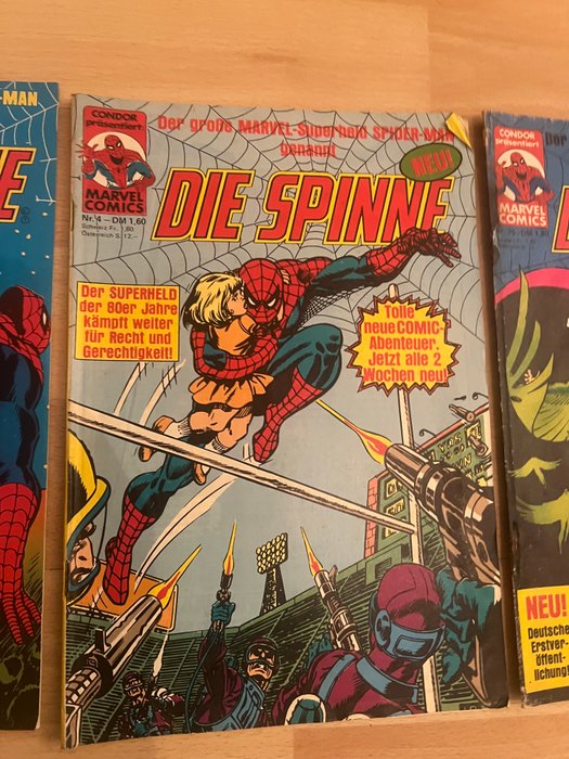 Spiderman - Die Spinne Condor und Marvel Ausgaben - 8 Comic - Første udgave