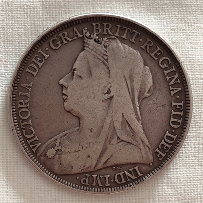 Storbritannien. Victoria (1837-1901). Crown 1897  (Ingen mindstepris)