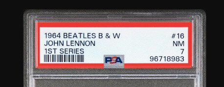 1964 Beatles B  W - 1st Series - John Lennon #16 - PSA 7 - Byttekort