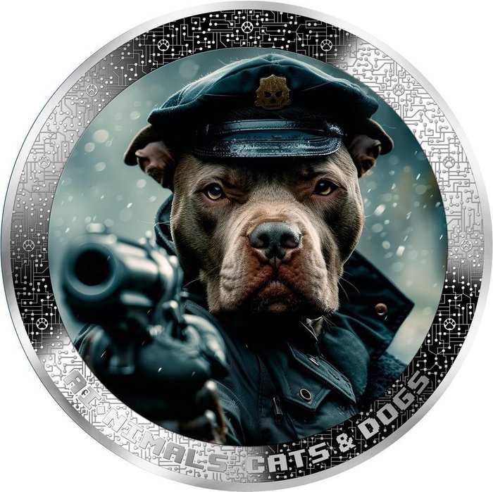 Cameroun. 1000 Francs 2025 "Police Dog Ai Nimals, AI-Nimals"  (Ingen mindstepris)