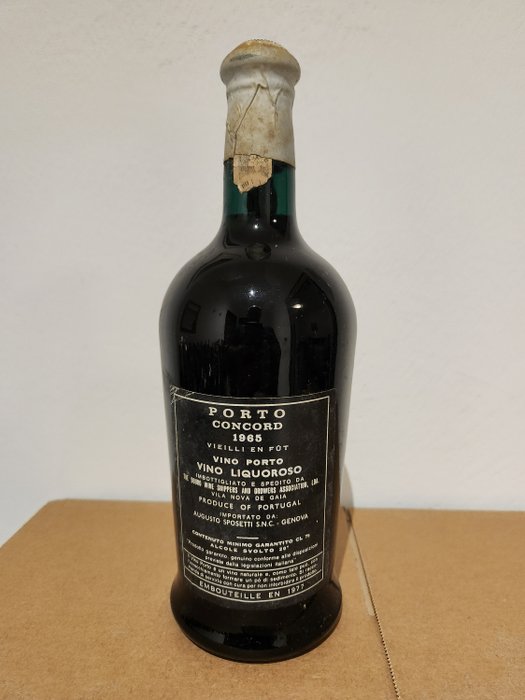 1965 Concord - The Douro Wine Shippers and Growers - Colheita Port - Flasket 1977 -  Porto  - 1 Flaske (0,75L)