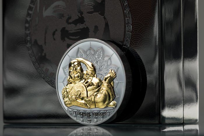 Palau 10 Dollars 2018 Laughing Buddha Lying 2 Oz (999)