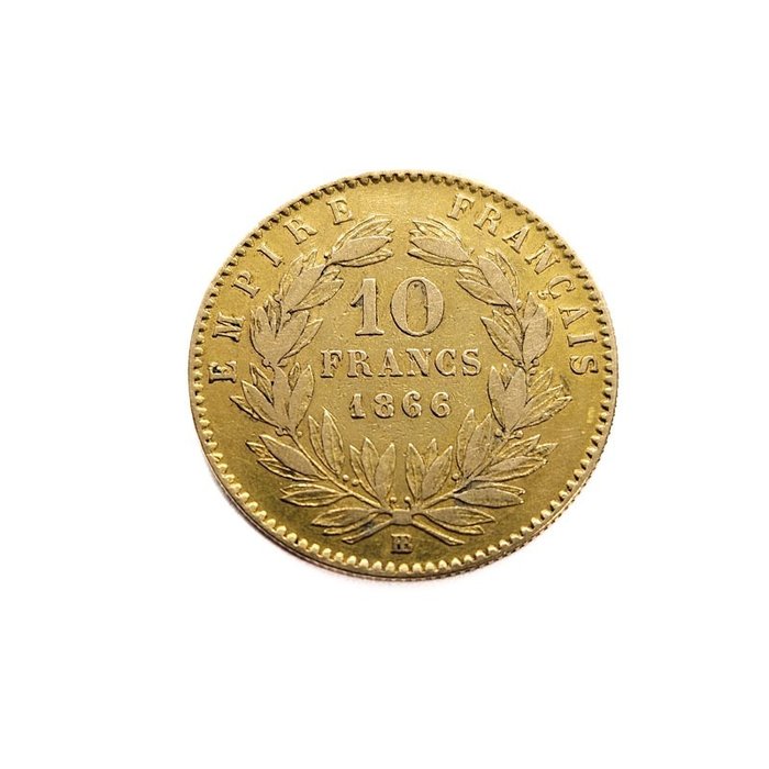 Frankrig. 10 Francs 1866-BB, Strasbourg