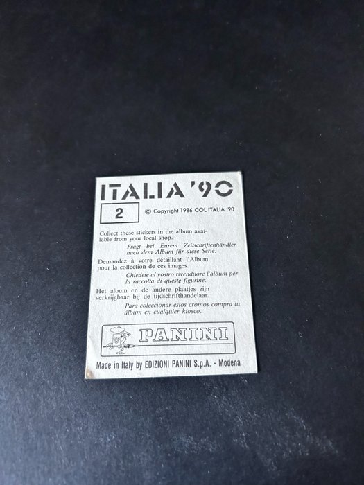 Panini - World Cup Italia 90 - Intro #2 FIFA World Cup Sticker